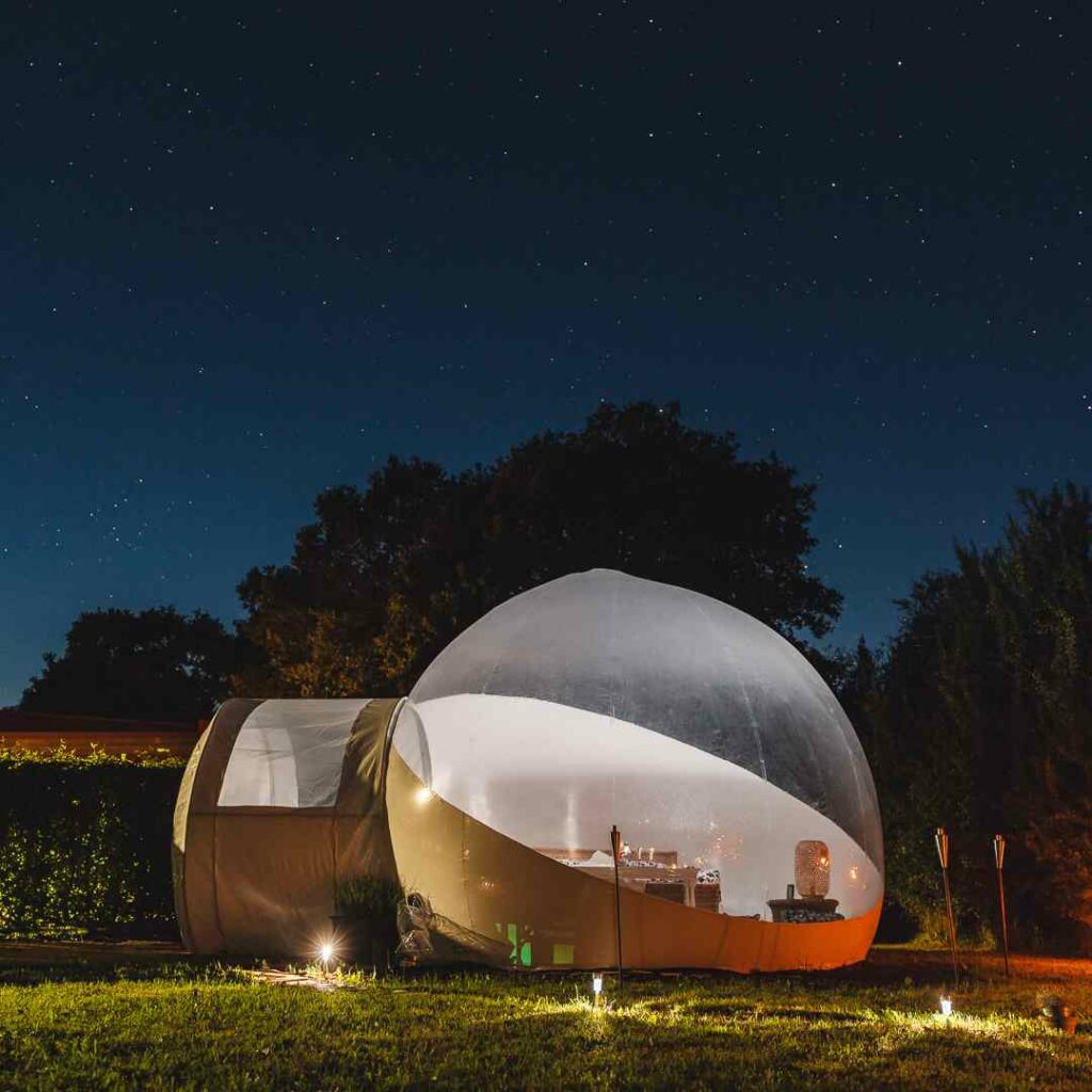 bubble tent